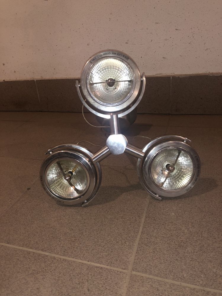 Lampa wisząca srebrna