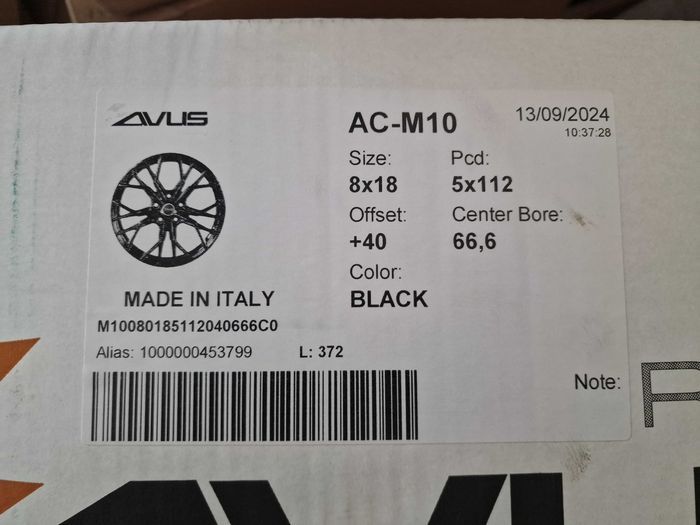Nowe alufelgi SEAT 18" 5x112 Altea Ateca Exeo Leon Toledo-Czarne