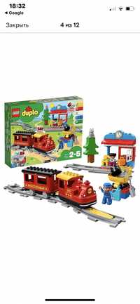 Lego duplo Поезд на паровой тяги (10874)