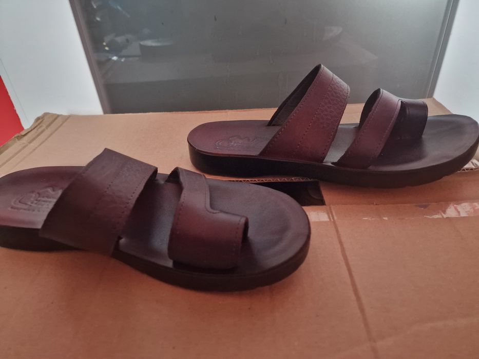 Sandały z Egiptu skóra naturalna