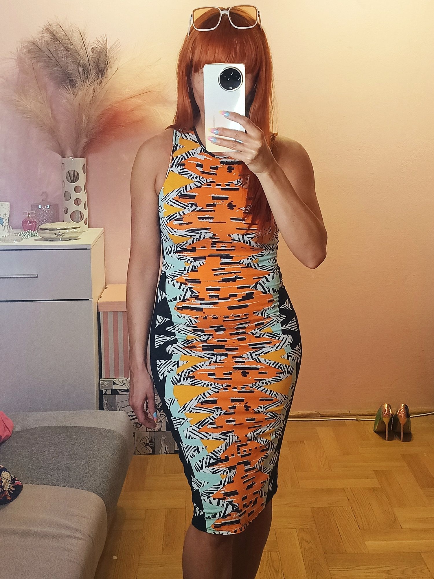 Sukienka multikolor