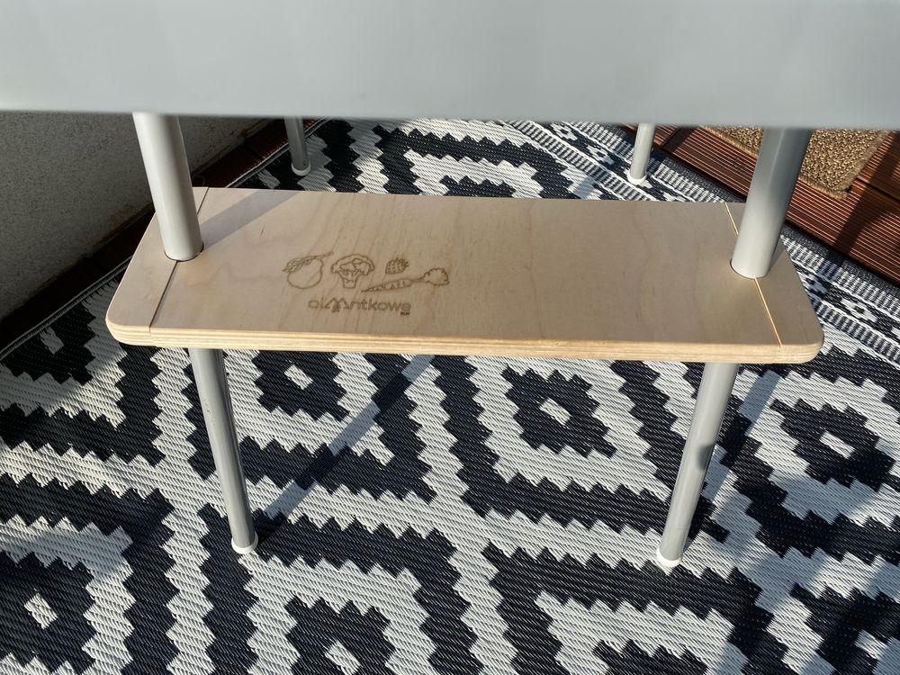 Antilop krzesełko Ikea z podnóżkiem i matą