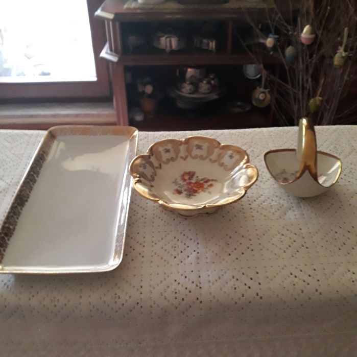Porcelanę złoconą sprzedam cena ost.