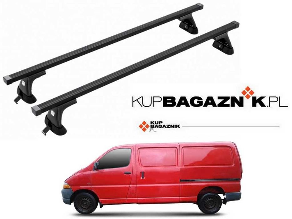 Bagażnik dachowy Toyota HIACE Bus Van 1996 do 2012 belki relingi dach