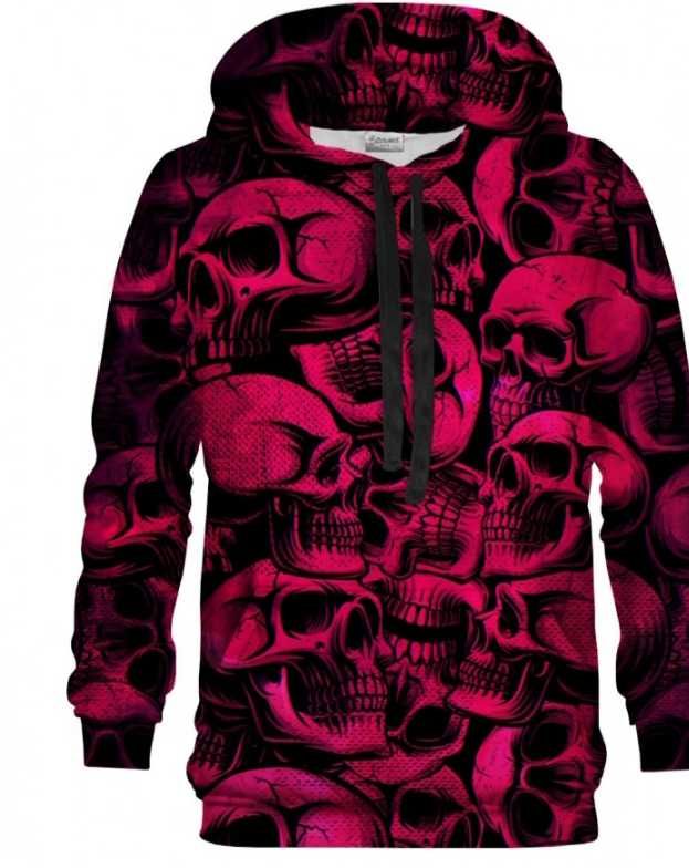 Bluza z kapturem Skulls Bittersweat Paris roz. S (176cm),stan b.dobry