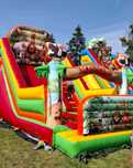 Dmuchańce dmuchaniec zjeżdżalnia animacje event pianaparty holi namiot