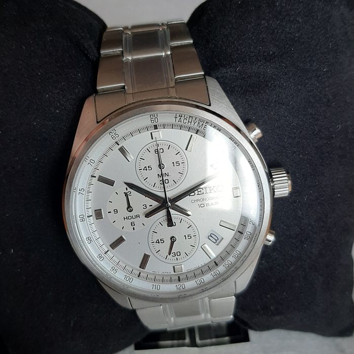 Relógio Seiko, cronógrafo, quartzo, novo.