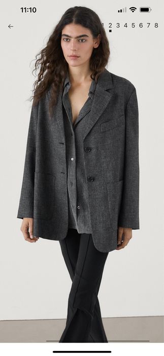 Новый стильный пиджак оверсайз Massimo dutti S