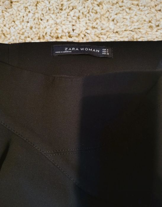 Spódnica zara czarna z falbanką rozm S