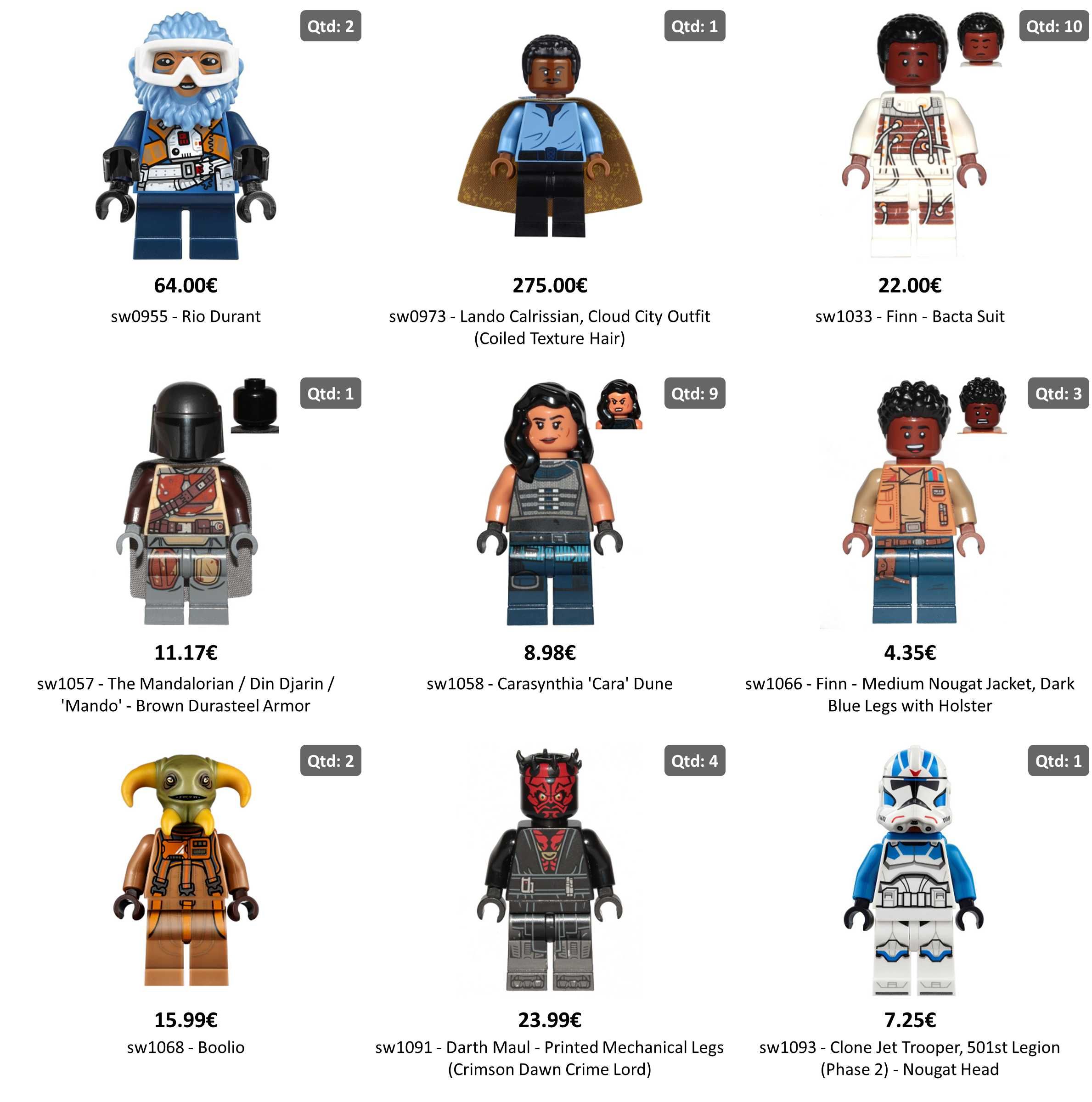 Minifiguras Lego Star Wars