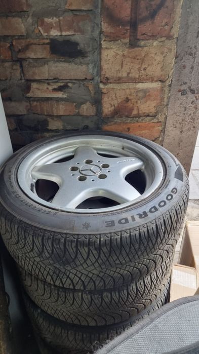 Felgi kola opony zimowe 245/45r17 Mercedes BBS oryginal AMG w203 w202