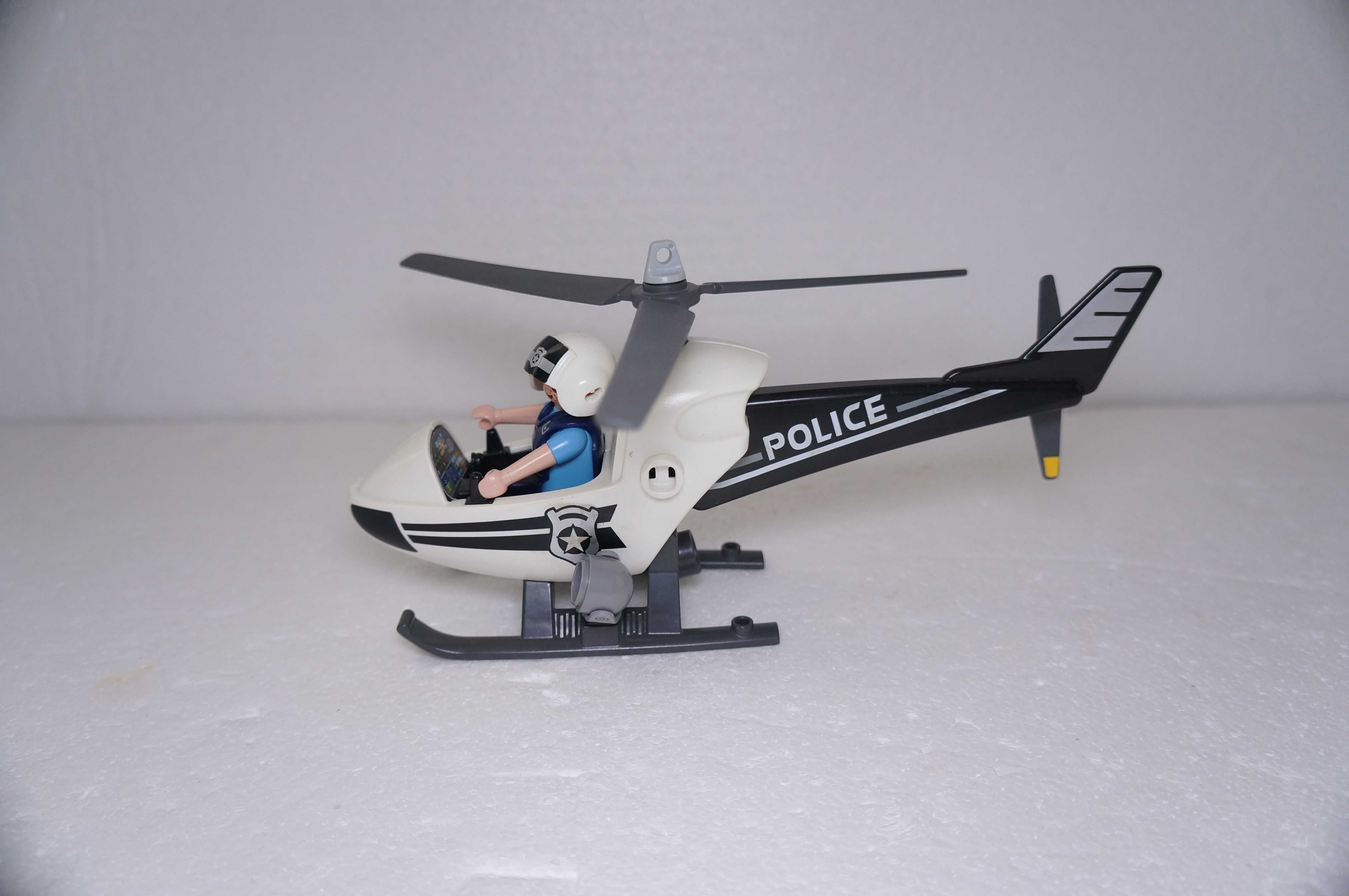 Playmobil 1023 Mały Helikopter Policyjny Policja Policjant Ludzik