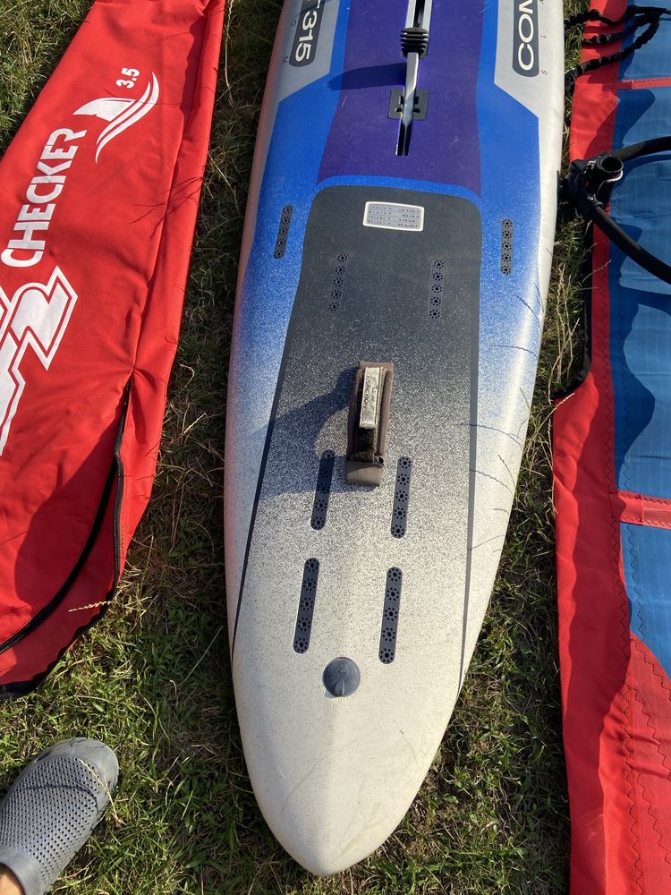 Deska windsurfingowa z zaglem 3,5 dla dziecka kompletna zestaw