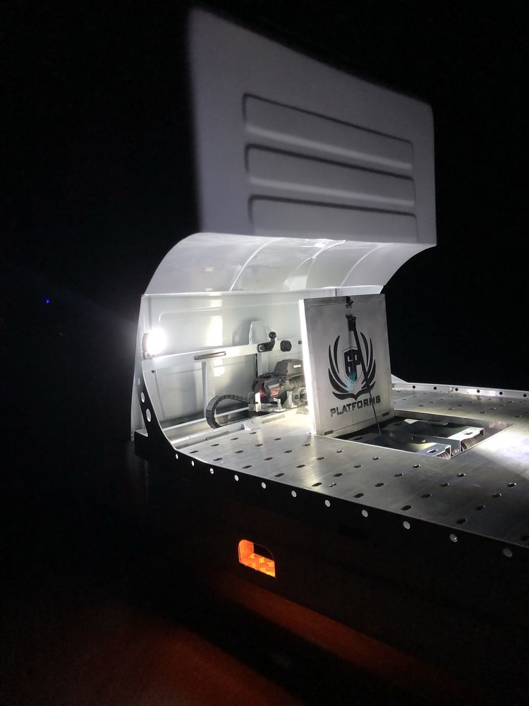 PRODUCENT laweta autolaweta aluminiowa zabudowa panelowa najazd panel