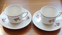 Chávenas de café antigas. Fábrica de Louças de Sacavém.
