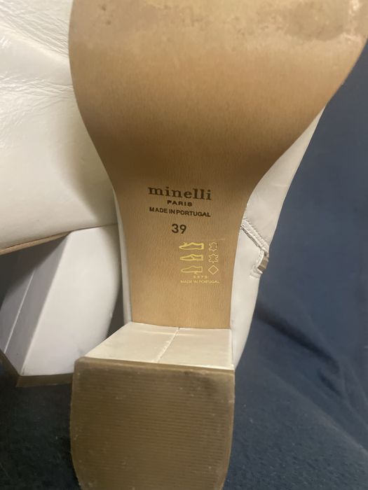 Шкіряні ботильони фірми Minelli, вироб.Португалия. Оригінал. Розмір 39