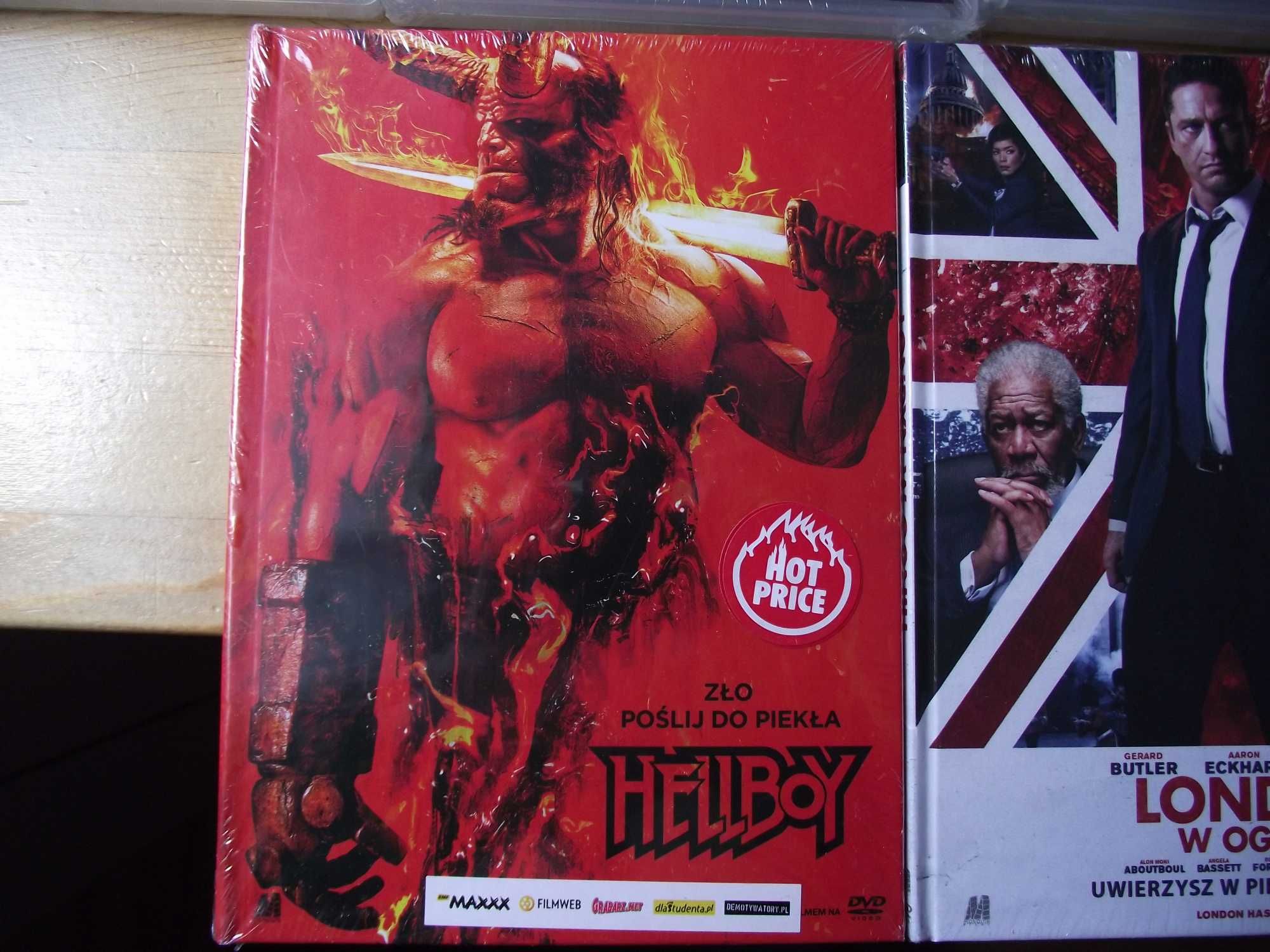 Londyn w ogniu, świat w ogniu, Hellboy dvd, film, bajka Batler
