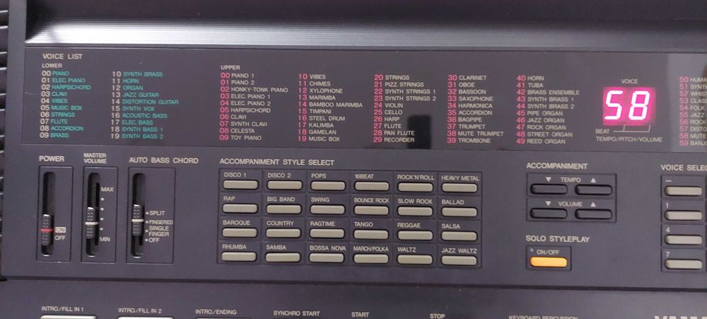 Icónico Teclado Yamaha PSR-37 MIDI DASSystem, como novo