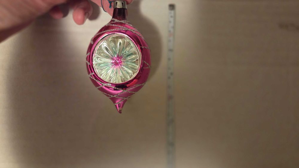 Reflektor bombka z PRL w kolorze fioletowym (nr 2)