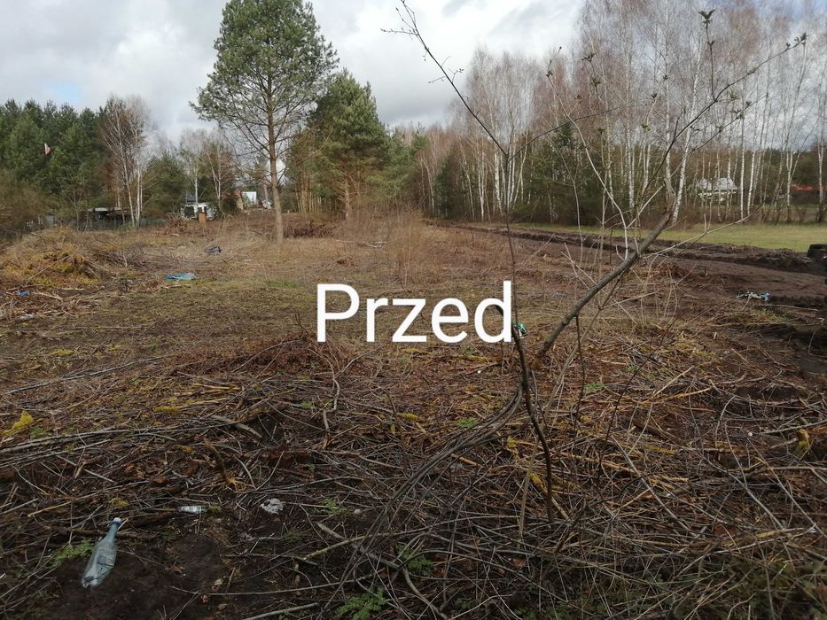 Mulczer wgłębny czyszczenie działek wycinka rekultywacja mulczowanie