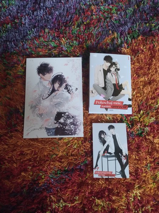 Manga "Pokochaj mnie zanim umrzesz" tom 1 + karta festiwalowa