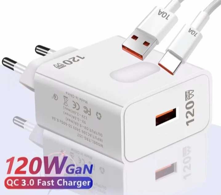 Зарядное устройство 120W GaN Quick charge 3.0