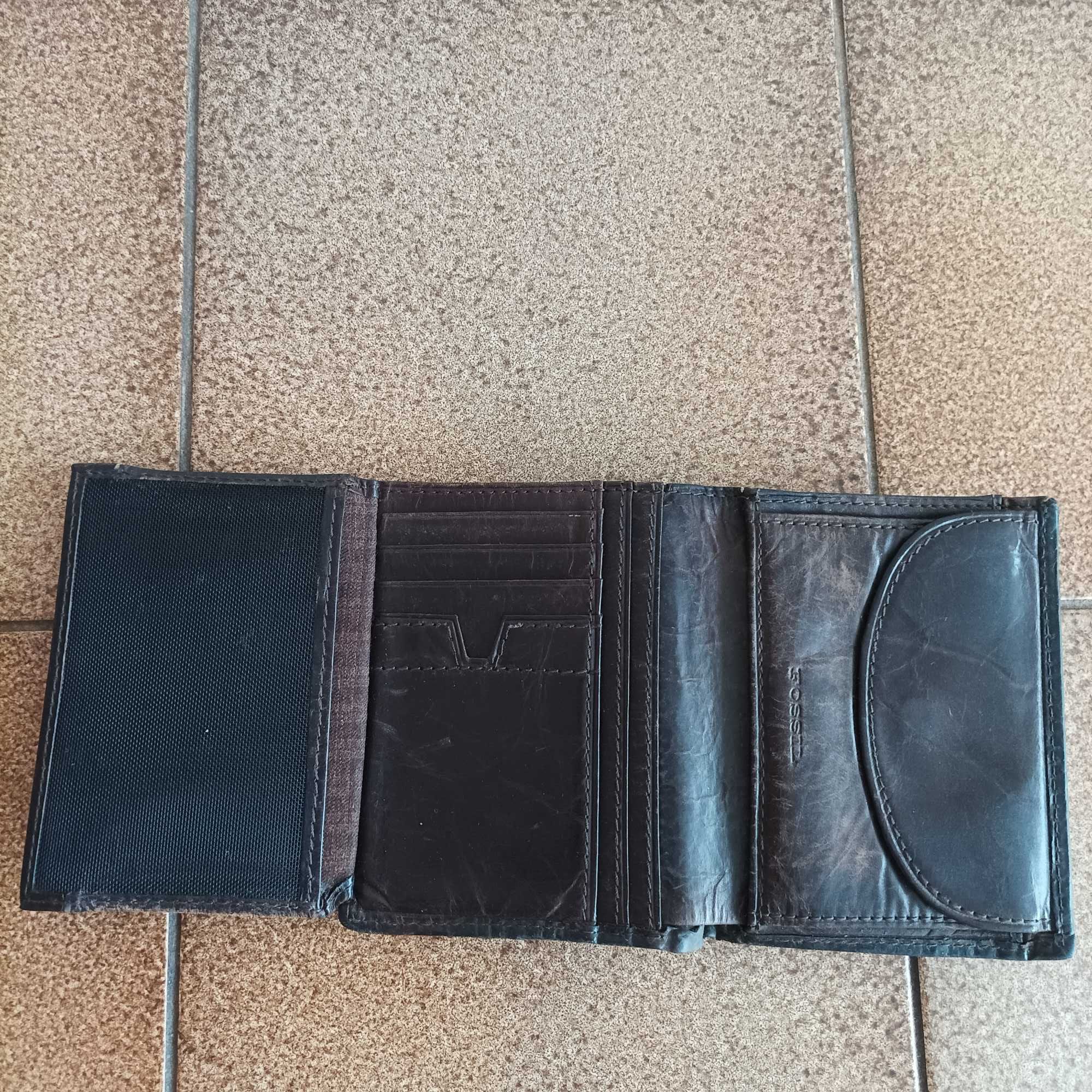 Skórzany portfel męski Fossil Genuine Classic