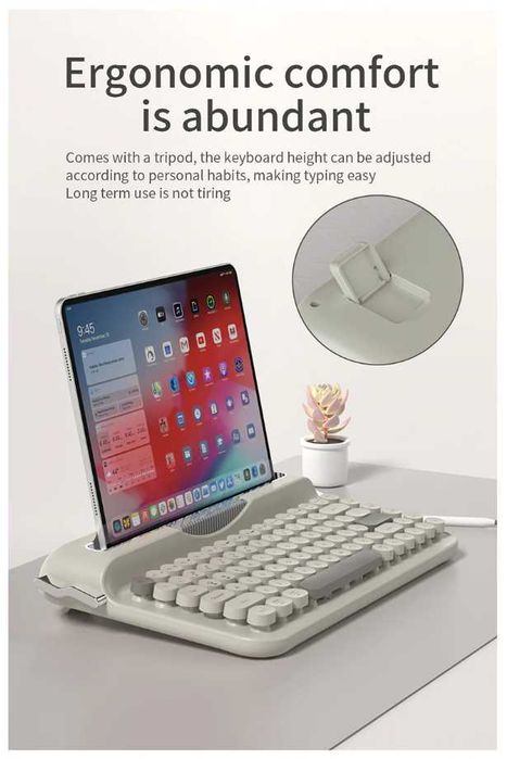 AJAZZ AF84 Teclado Retro Amarelo