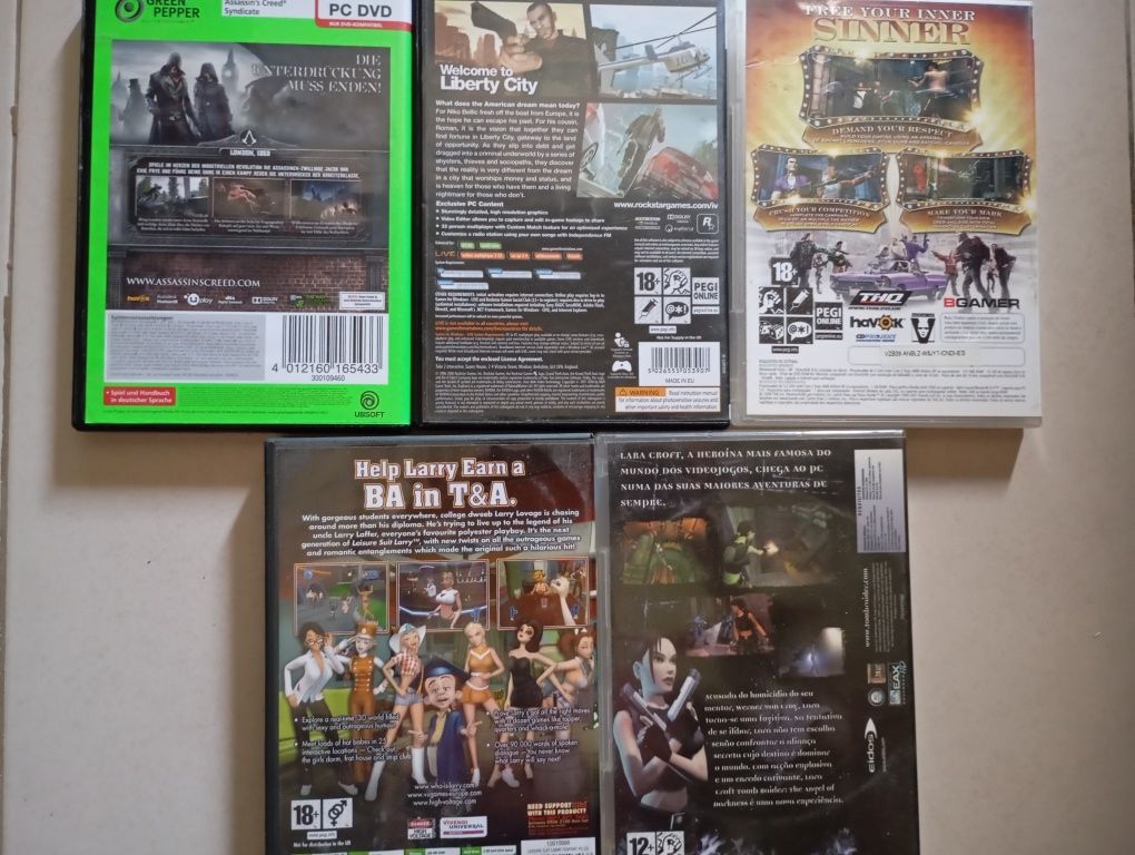 5 jogos Pc cdrom