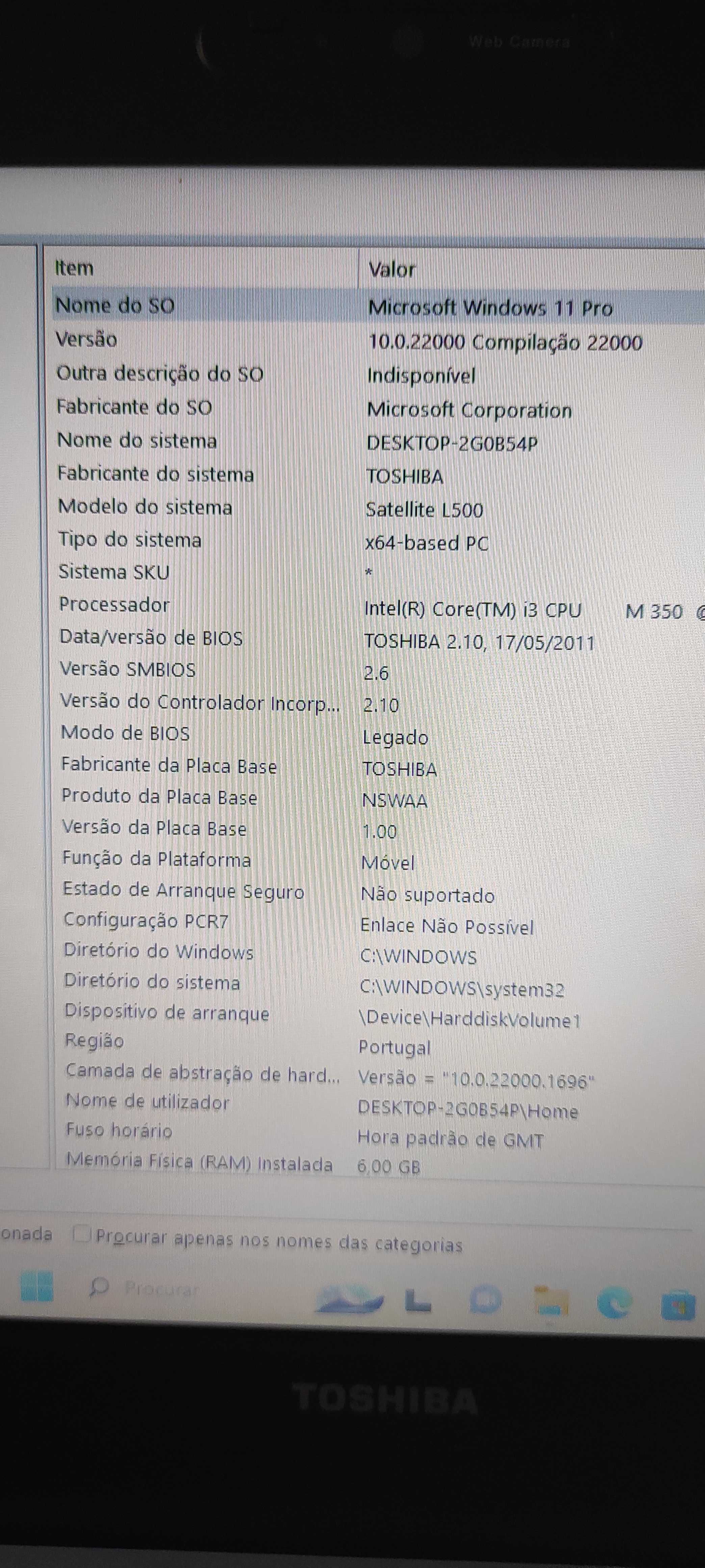 Portátil barato  - Toshiba Satelite L500 i3