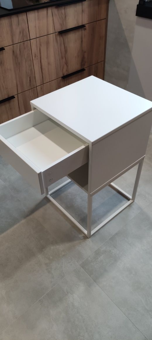 2szt szafka nocna biała IKEA VIKAHAMMER