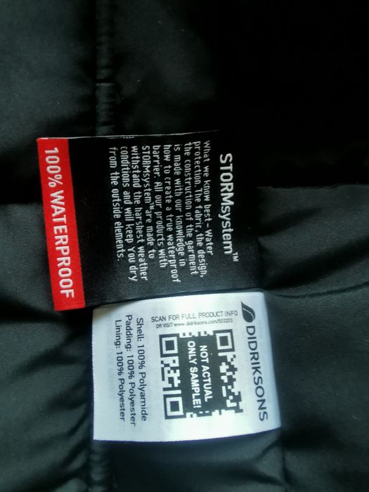 Nowa kurtka zimowa Parka Didriksons Storm System M/L Granat Navy Blue