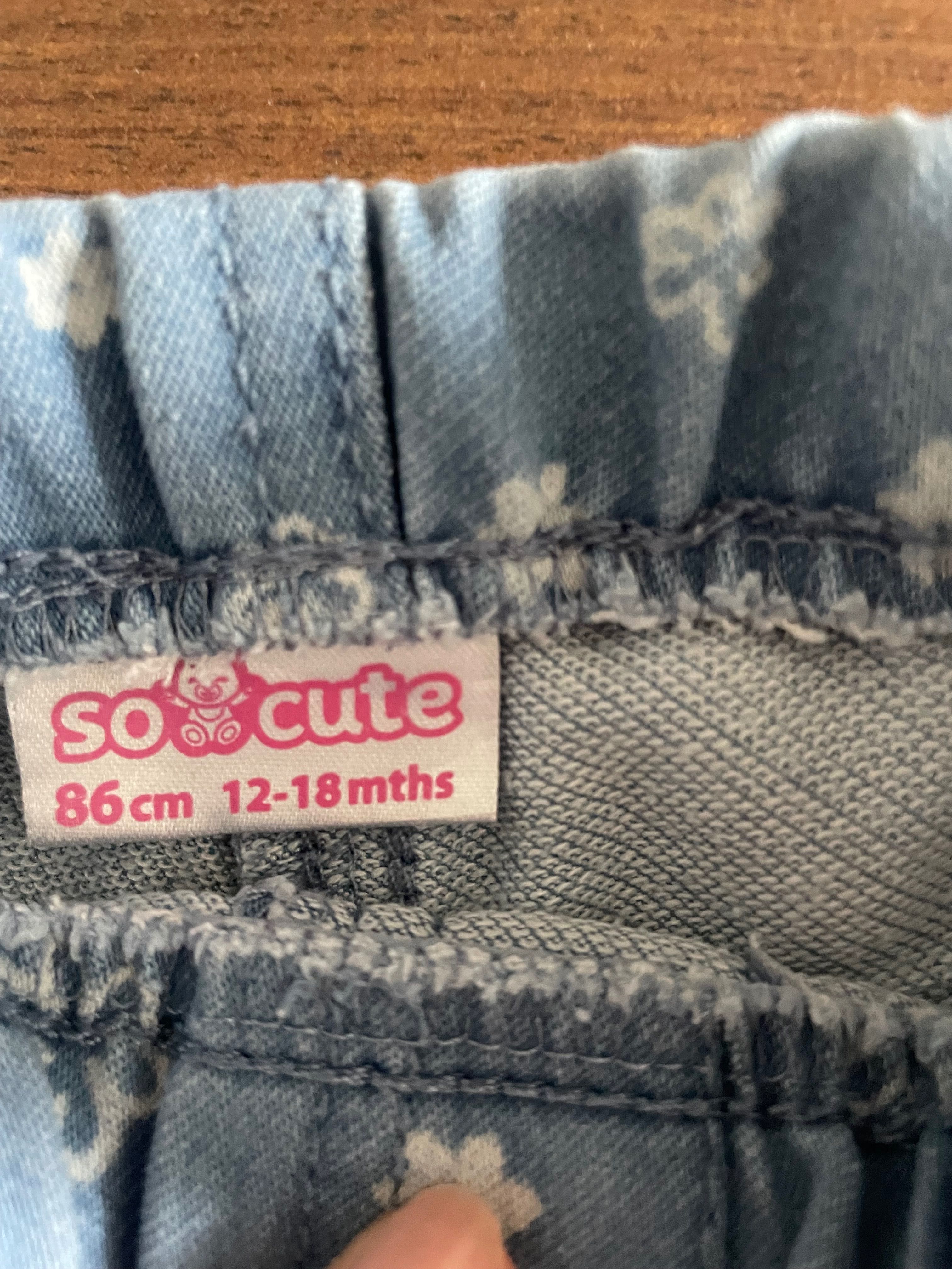 Kurtka jeansowa plus spodnie 86 Pepco stan idealny i bardzo dobry
