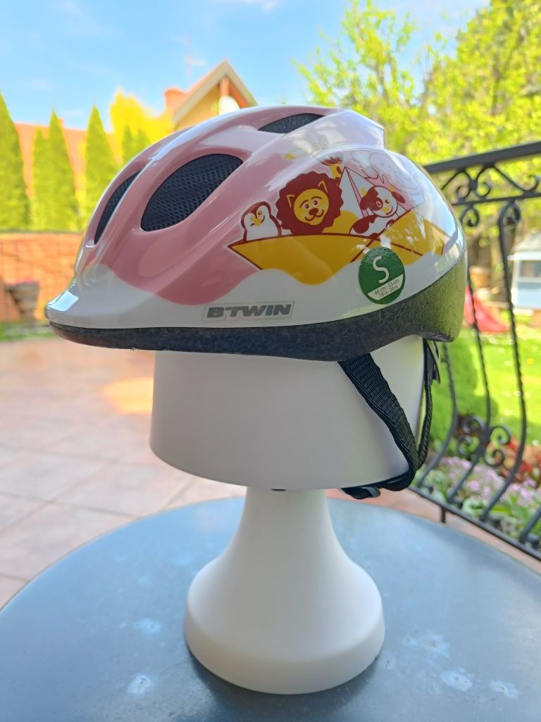 Kask dziecięcy BTWIN - zwierzątka - różowy