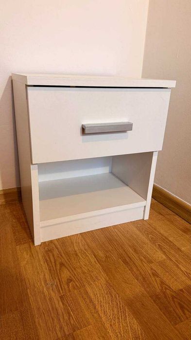 Stolik nocny TAPDRUP 1 szuflada biały