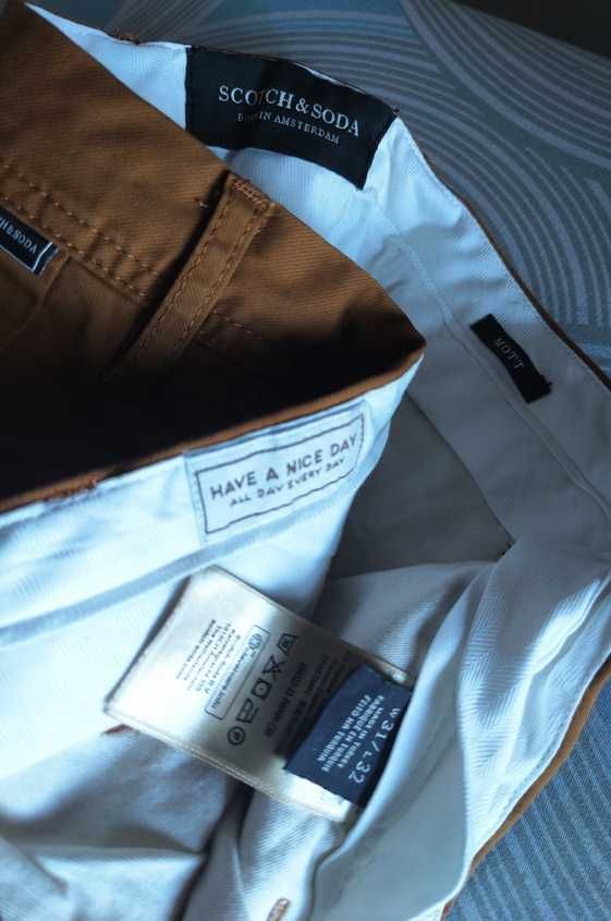 Джинсы (chino Scotch&Soda Mott Дания w32 stretch gold.