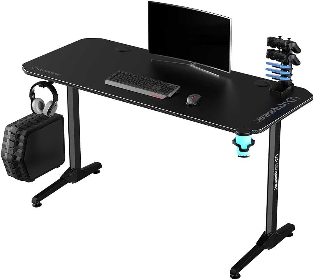 Геймерський стіл ігровий Ultradesk Frag Black Игровой геймерский стол
