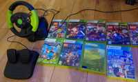 Xbox360 model 1538  konsola 2x pady kierownica 9 gier 500GB