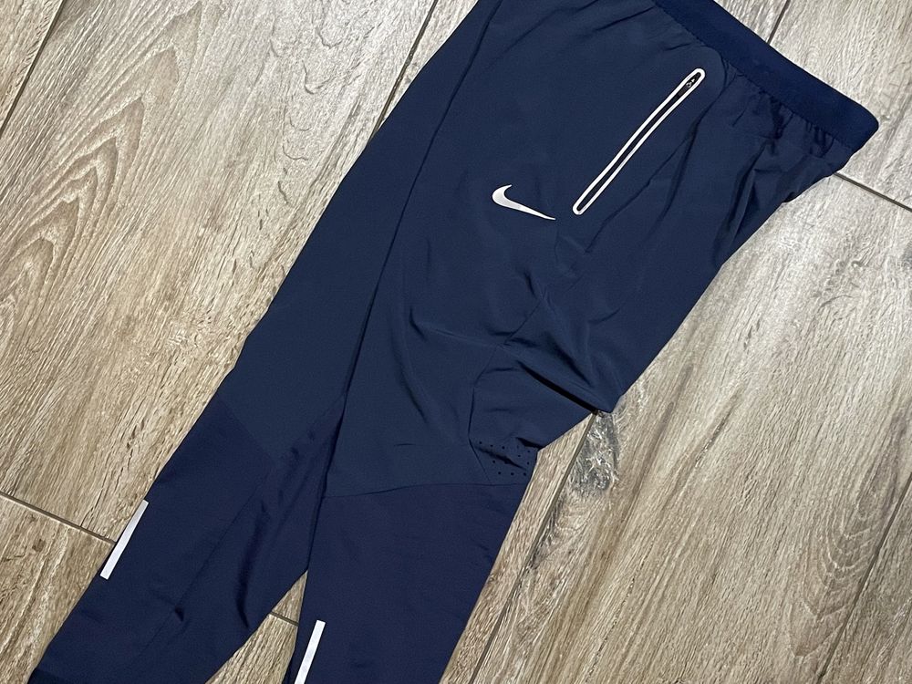 Meskie Spodnie biegowe Nike SWIFT SHIELD Obsidian Dri Fit r. L J. Nowe