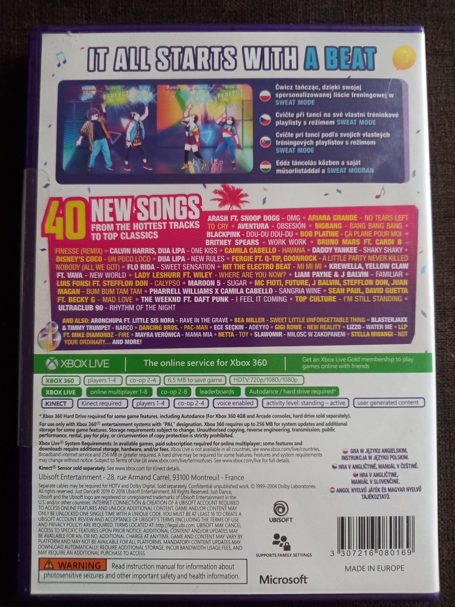 Gra taneczna Just Dance 2019 na xbox 360 taniec kinect