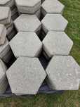 Kostka brukowa, trylinka plaster miodu, sześciokąt foremny, szara 6cm