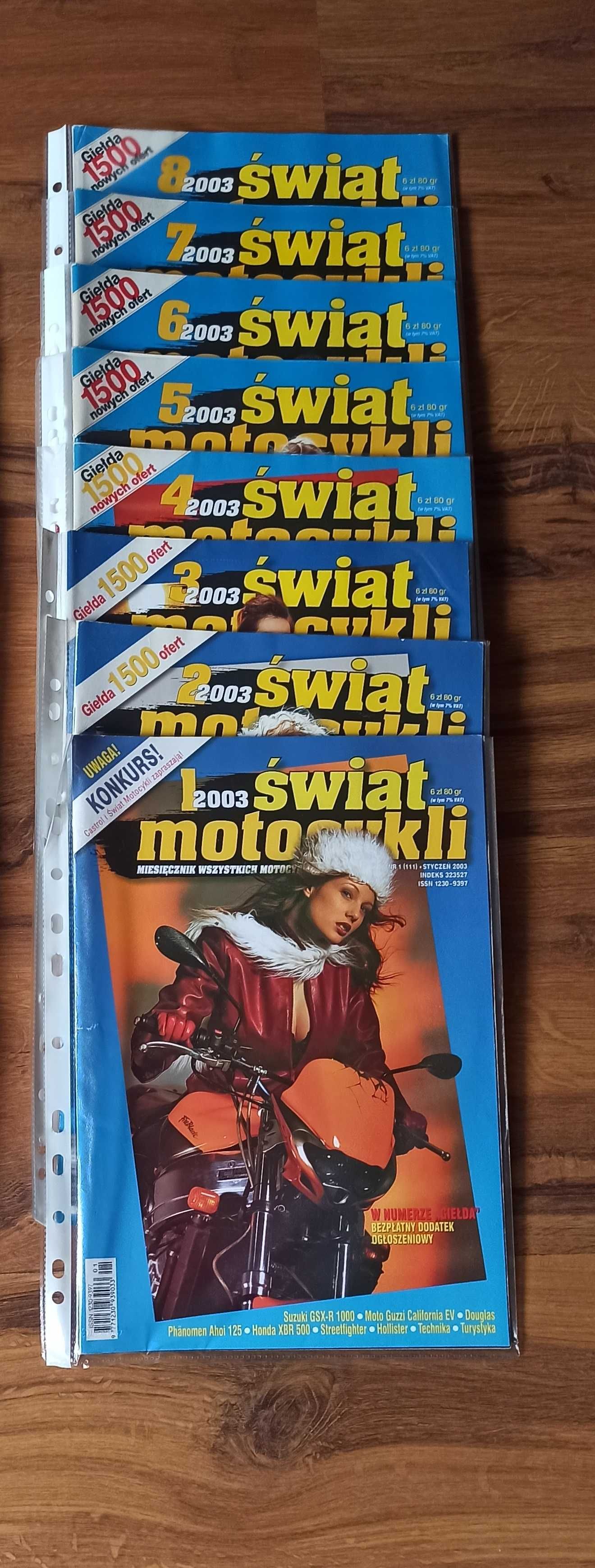 Świat motocykli 2003 numery 1-8