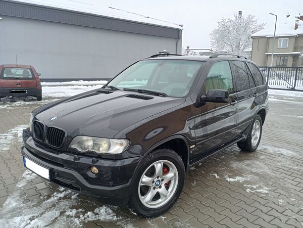 BMW X5 4.4 Benzyna+GAZ NAPĘD 4X4 Czarna Zadbana Możliwa Zamiana
