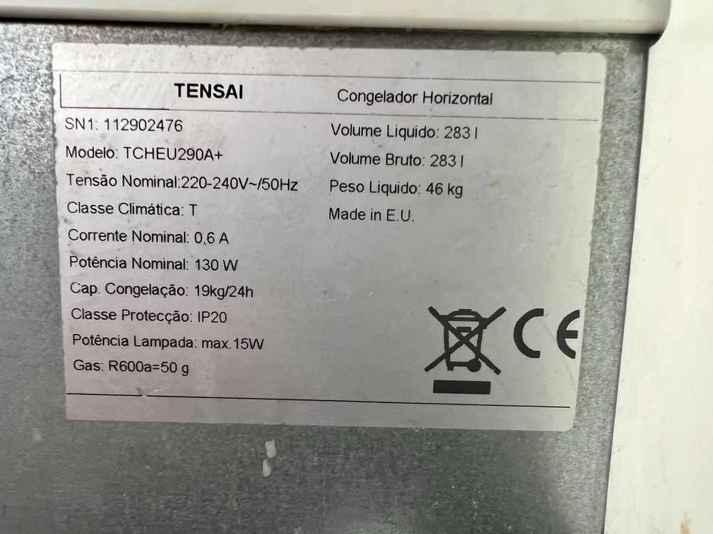 Vendo Arca Horizontal Tensai