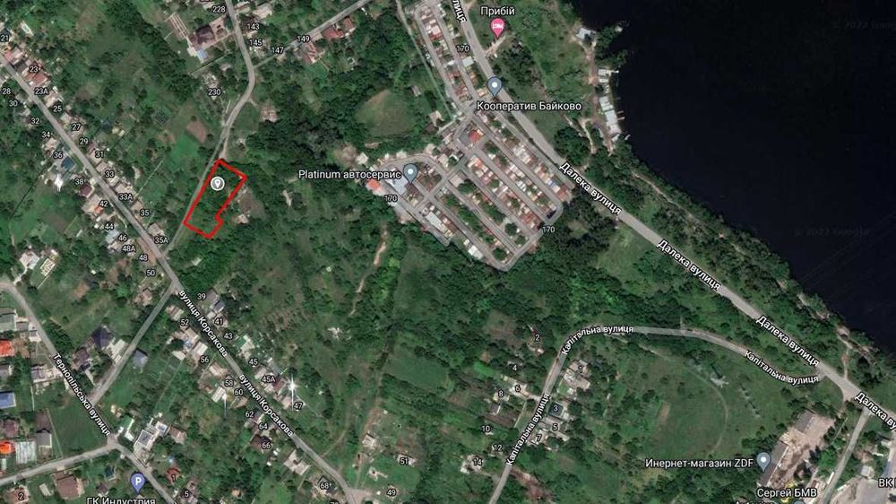 Продам земельну ділянку у районі вул. Корсакова