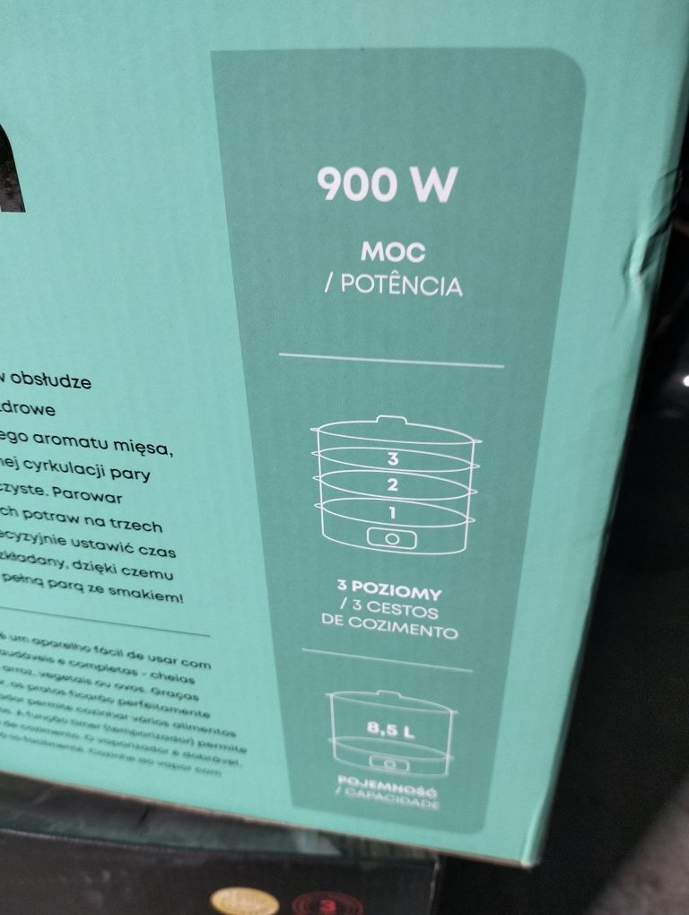 Parowar Hoffen 900w nowy