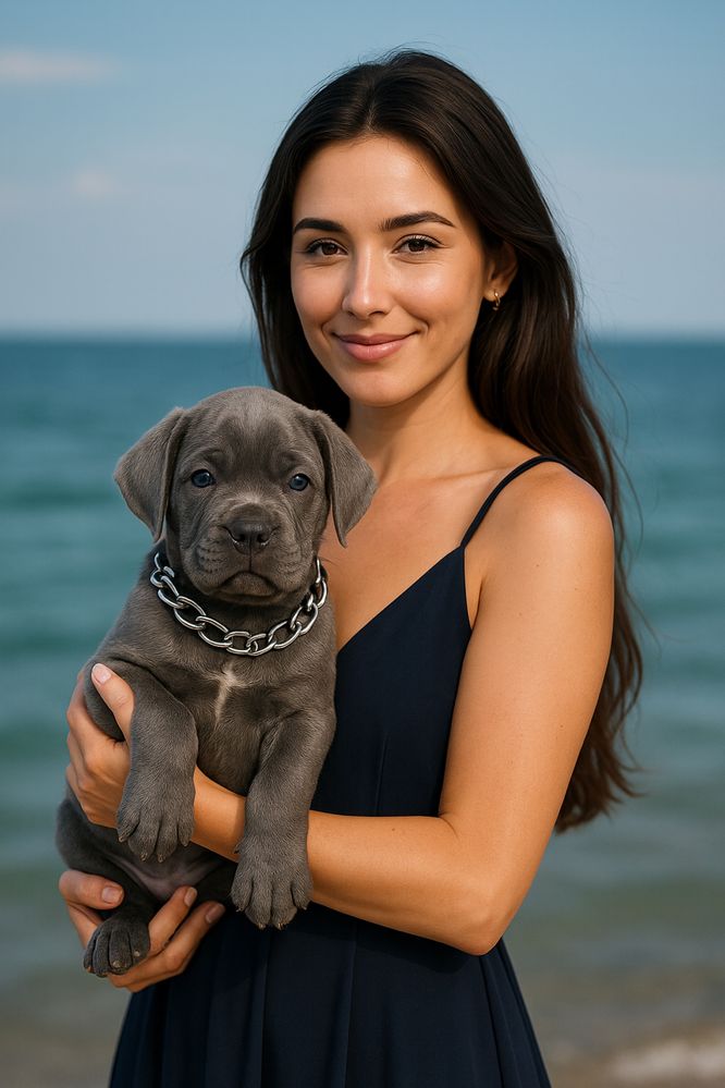 Cane Corso голубого окрасу — Джеф 1,5 міс