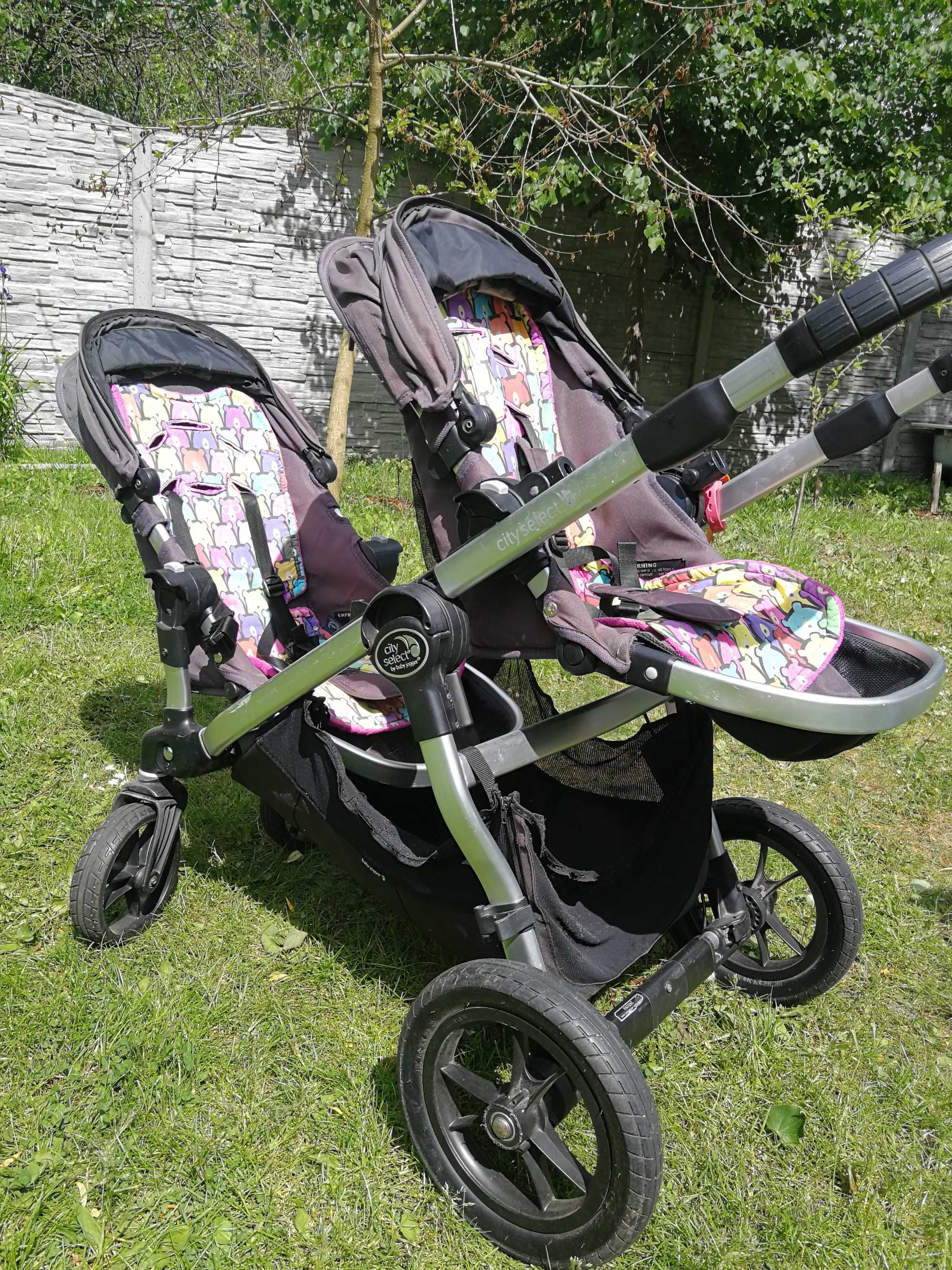 Wózek podwójny rok po roku baby jogger city select