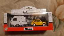 Model Fiat 126p Maluch FSM z przyczepa Predom Niewiadow n126 1:43 Nowy