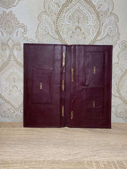 Шкіряний Тревел-кейс (органайзер для документів,грошей) 22*11 см